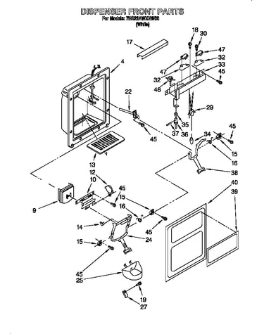 Dispenser front