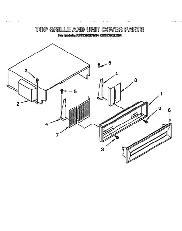 Top grille and unit cover