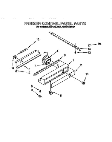 Freezer control panel