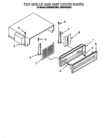 Top grille and unit cover