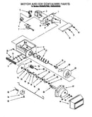Motor and ice container