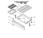 Whirlpool RF315PXEN0 drawer and broiler diagram