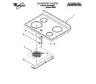 Whirlpool RF324PXEQ0 cooktop diagram