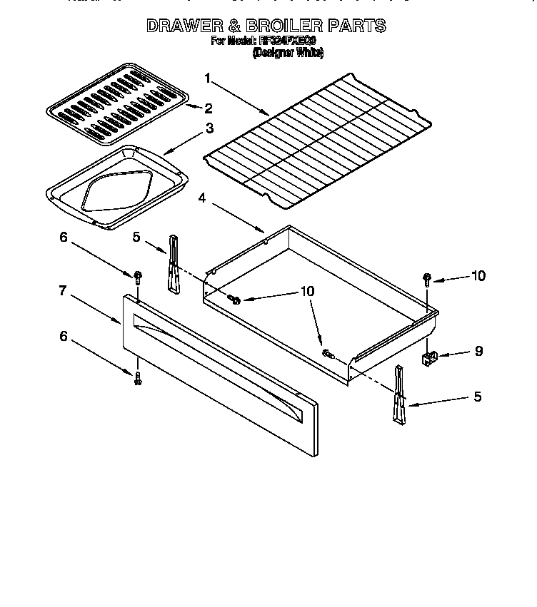 DRAWER AND BROILER