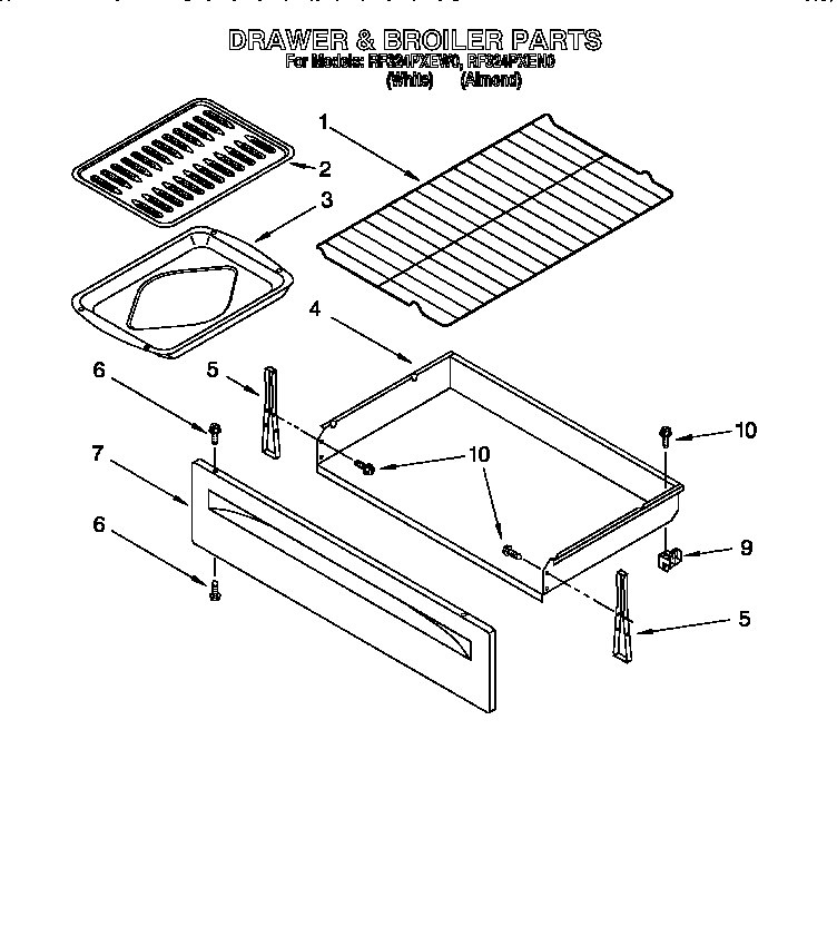 Drawer and broiler