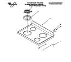 Whirlpool RF325PXEZ0 cooktop diagram