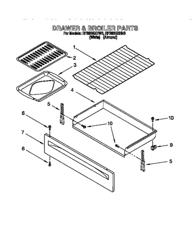 Drawer and broiler