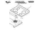 Whirlpool RF376PXEQ0 cooktop diagram