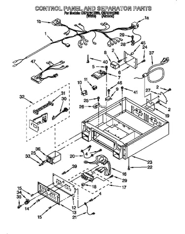 Control panel and separator