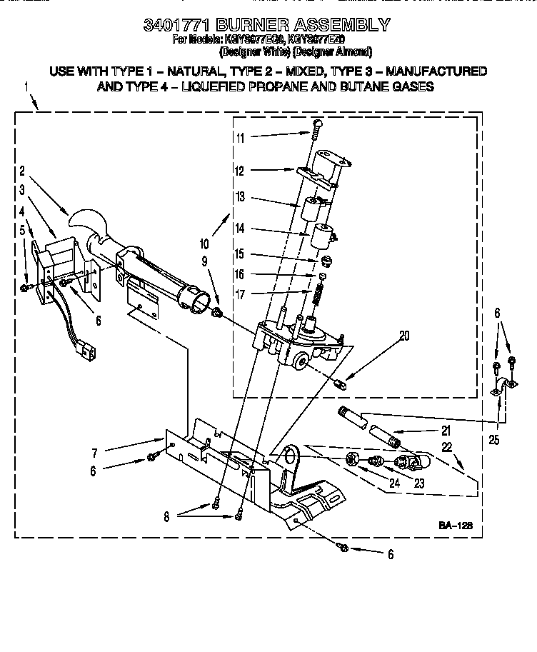 3401771 BURNER ASSEMBLY