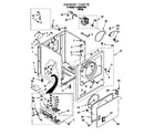 Whirlpool LGR2614EW0 cabinet diagram