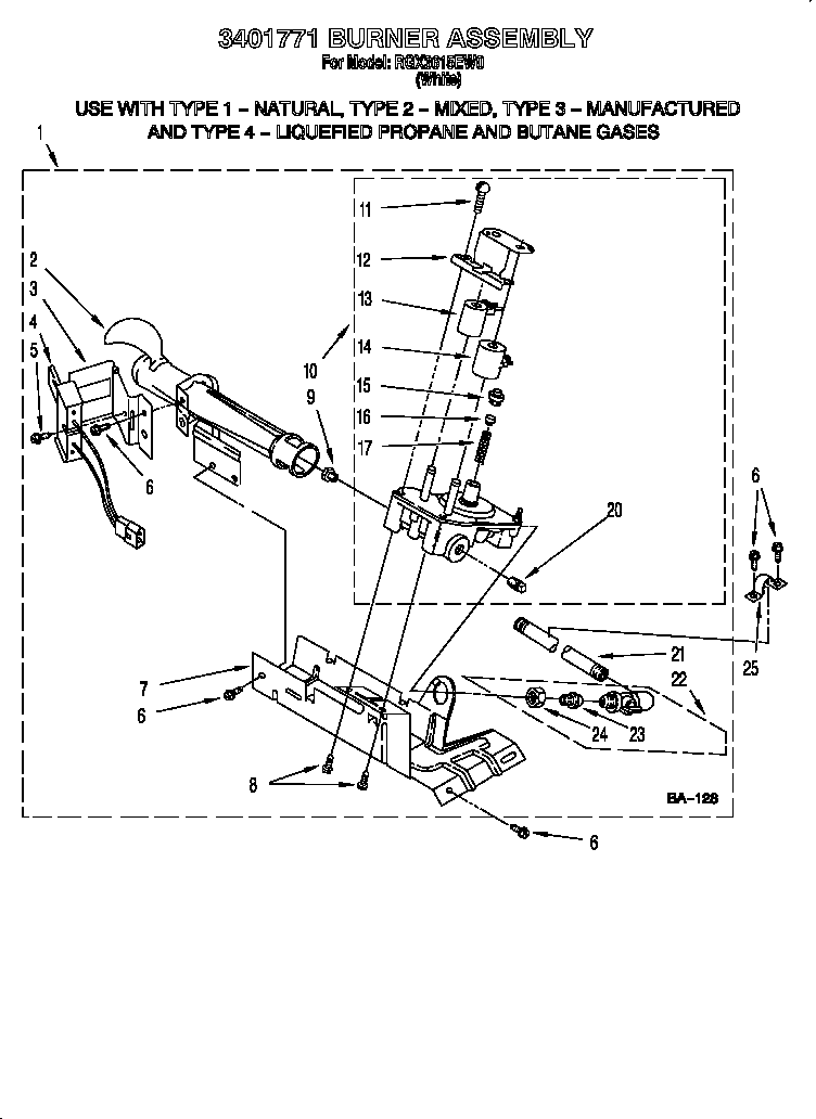 3401771 burner assembly