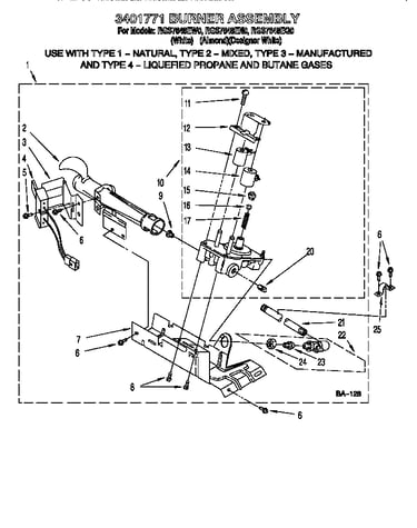 3401771 burner assembly
