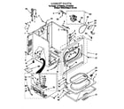 Whirlpool LGT7646EZ0 cabinet diagram