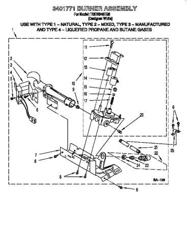 3401771 burner assembly