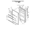 Roper 7RT18BKXEW00 refrigerator door diagram