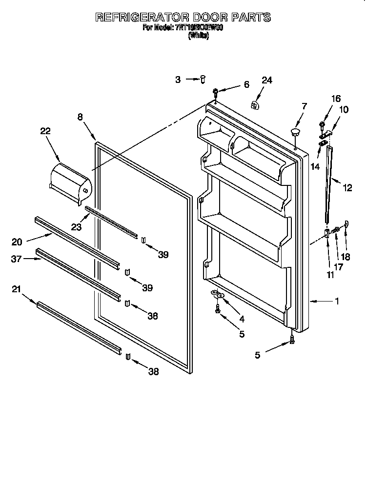 Refrigerator door