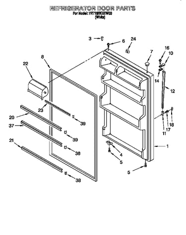 Refrigerator door