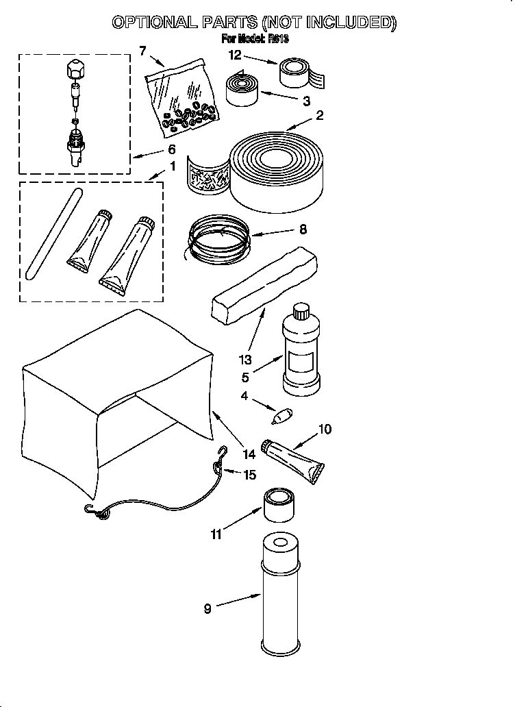 Optional parts (not included)
