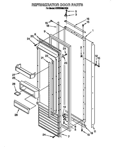 Refrigerator door