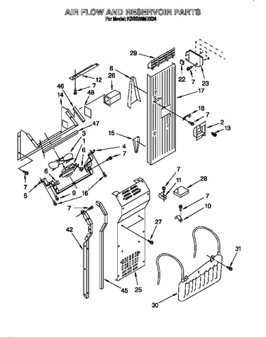 Air flow and reservoir