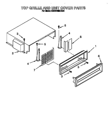 Top grille and unit cover