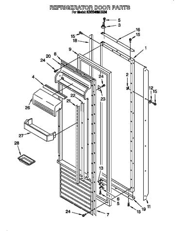 Refrigerator door