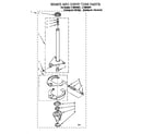 Whirlpool LLT8244BZ1 brake and drive tube diagram