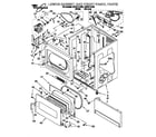 Whirlpool CSP2771AN2 lower cabinet and front panel diagram