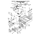 Whirlpool CSP2771AW2 control panel and separator diagram