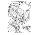 Whirlpool CSP2771AW2 upper cabinet and front panel diagram