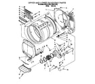 Whirlpool CSP2771AW2 upper and lower bulkhead diagram