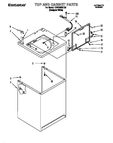 Top and cabinet