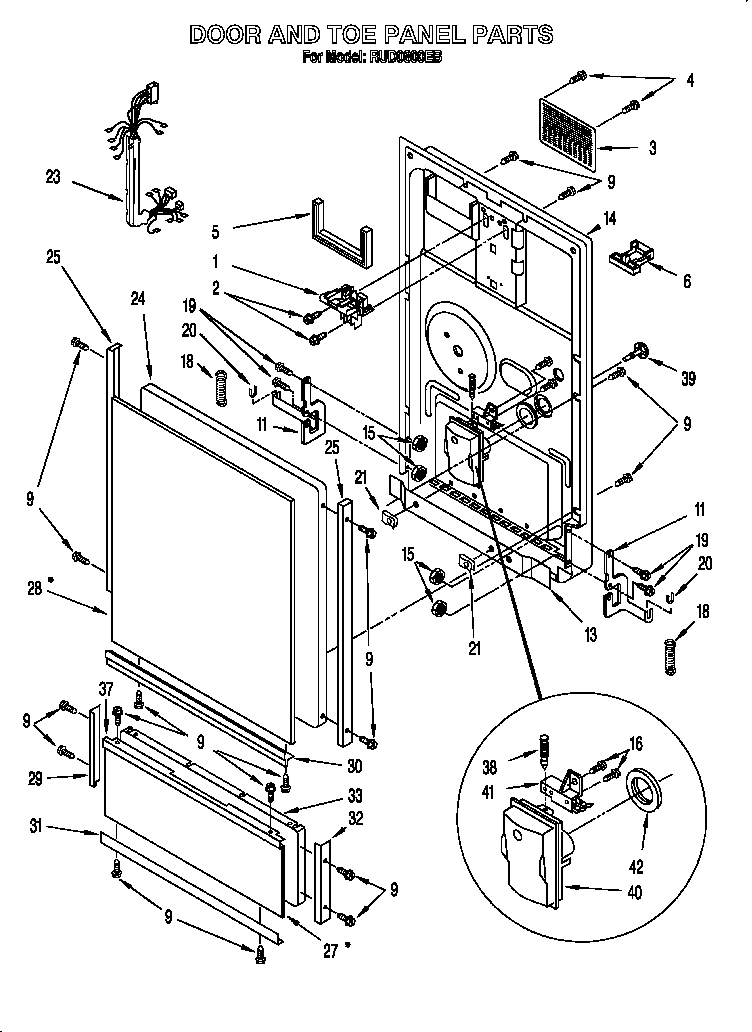 DOOR AND TOE PANEL