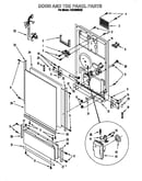 Door and toe panel