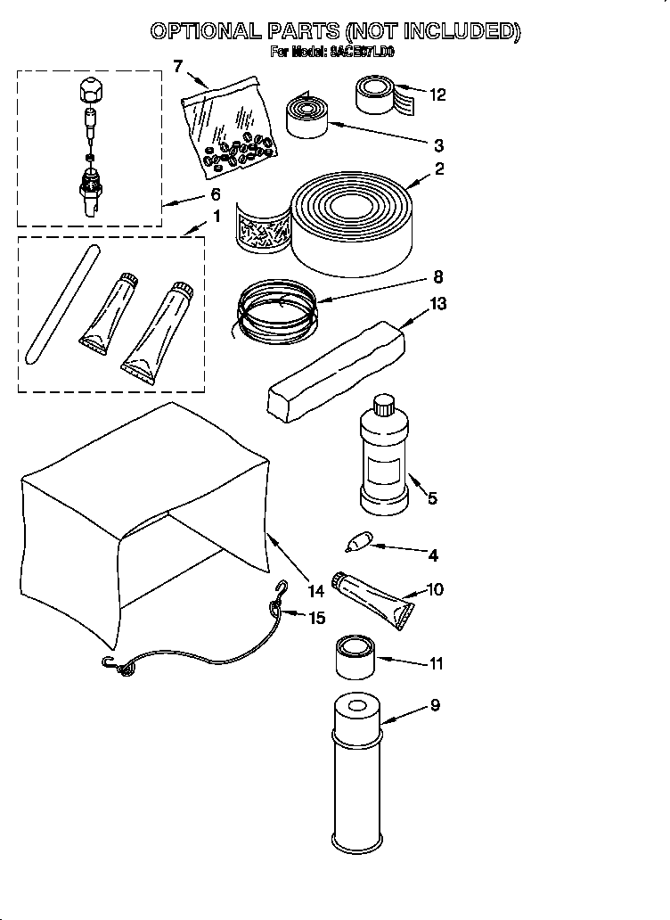 Optional parts (not included)