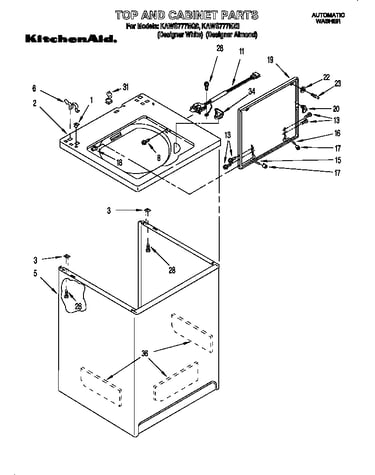 Top and cabinet