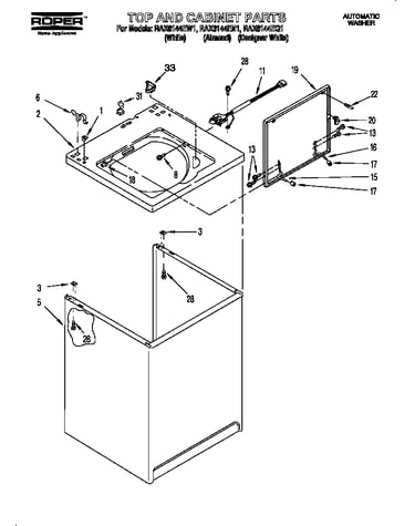 Top and cabinet