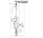 Roper RAX6144EW1 brake and drive tube diagram