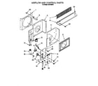 Whirlpool ACU102XE1 air flow and control parts diagram