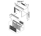 Whirlpool ACU102XE1 cabinet parts diagram