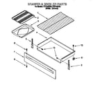Roper FEP310EN0 drawer and broiler diagram