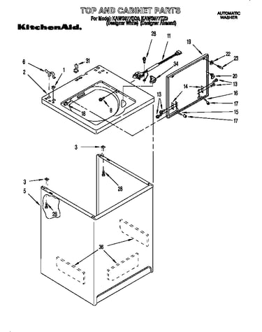 Top and cabinet