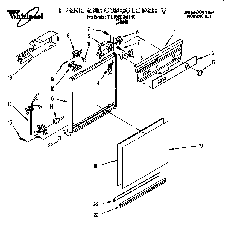 Frame and console