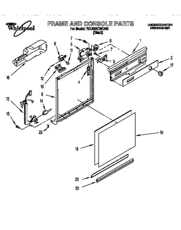 Frame and console