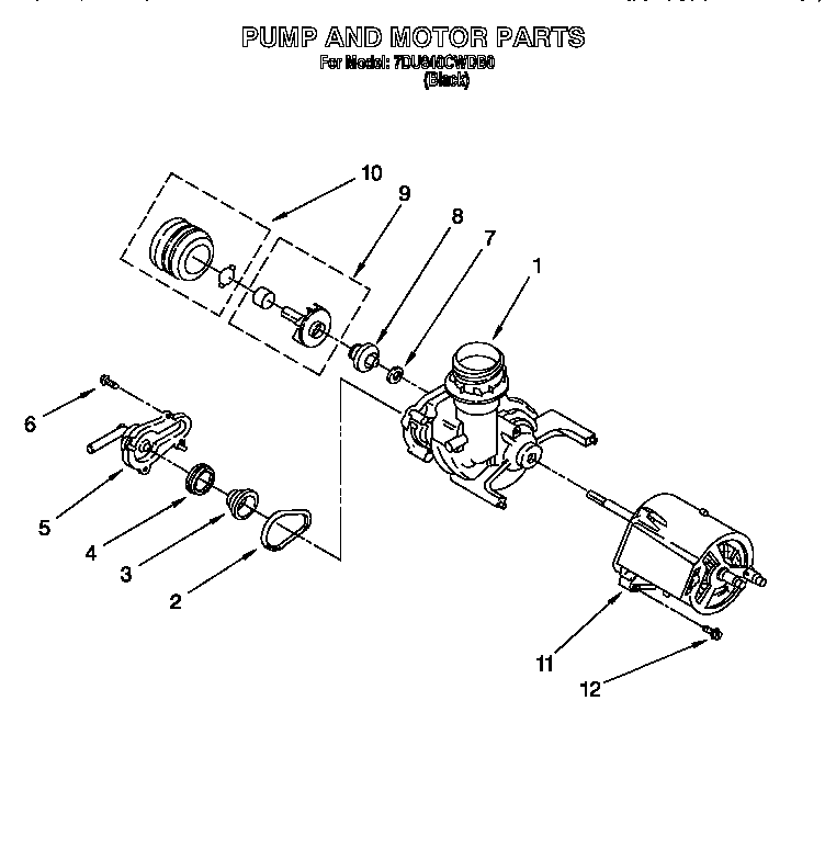 Pump and motor