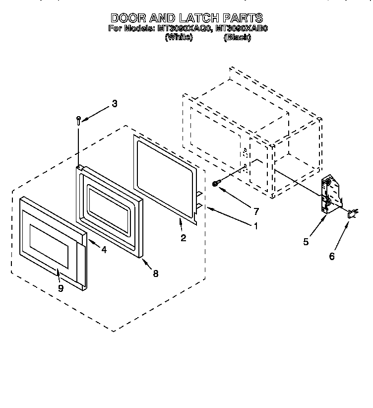 DOOR AND LATCH