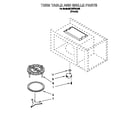 Whirlpool MT2070XAB0 turn table and grille diagram