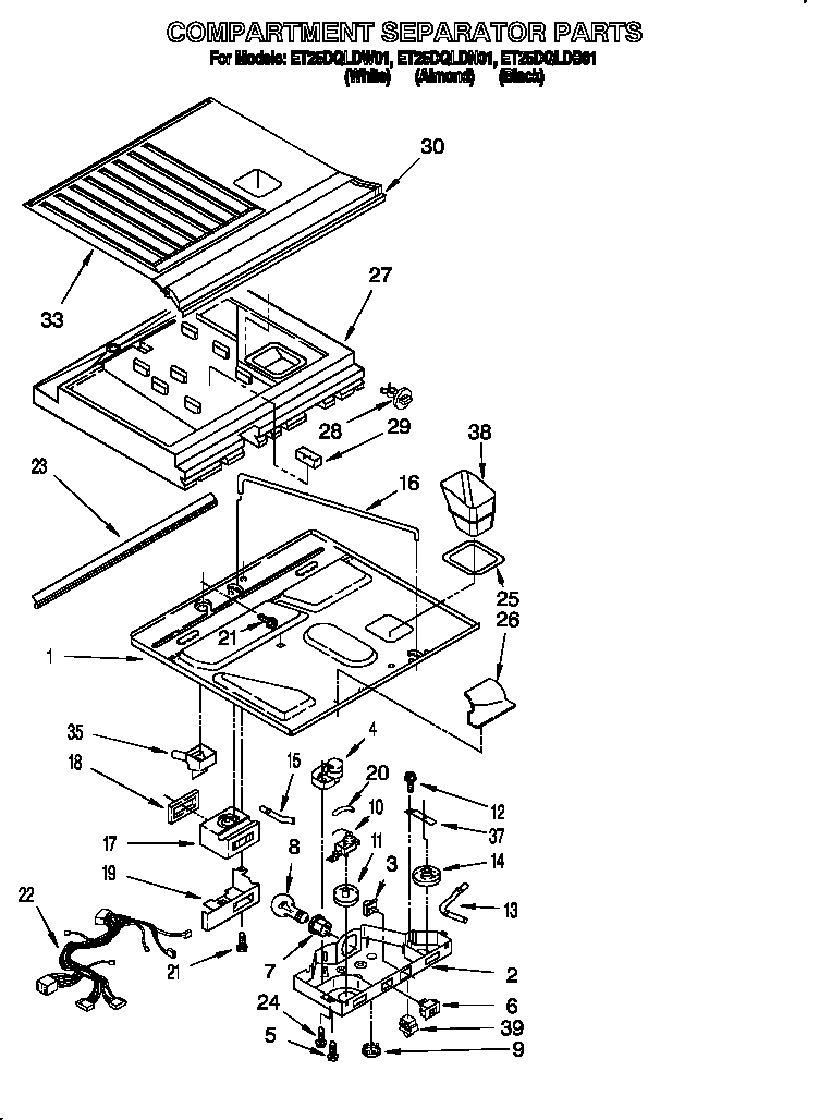 Compartment separator