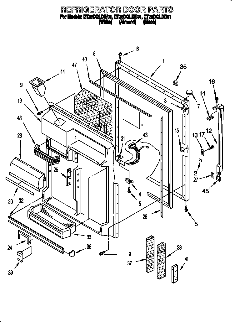 Refrigerator door